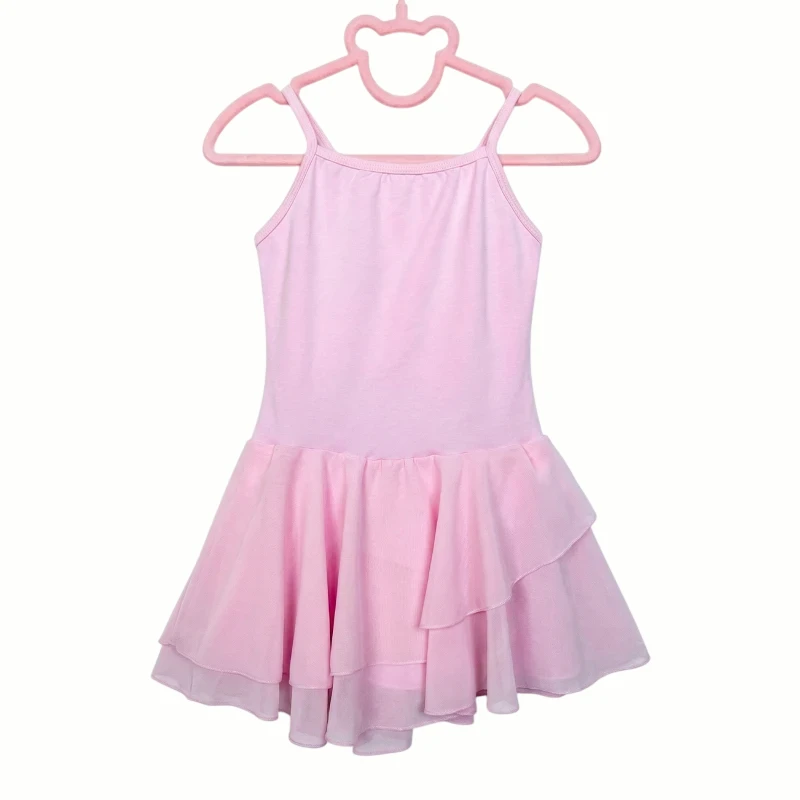 Roze triko na bretele sa suknjicom